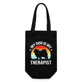 Chien de thérapie - Sac à bouteille - noir - Devant