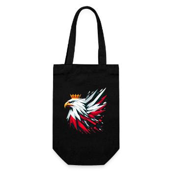 Poland Polska Eagle Flag Flag Geometry Gift - Gift Bag for Bottles - black - Front