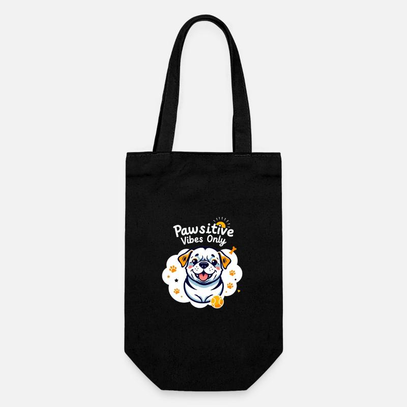 Pawsitive Vibes Only - Sac à bouteille - noir