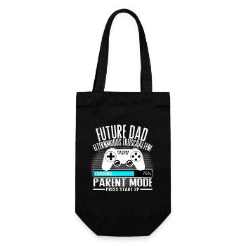 Future Dad – Parent Mode On - Geschenkbeutel für Flaschen - Schwarz - Vorne