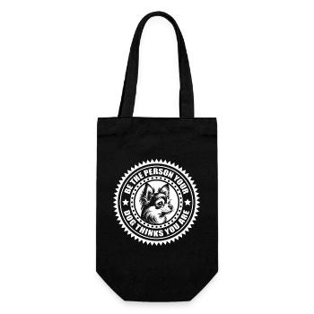 Chihuahua - Soyez la personne que votre chien pense que vous êtes - Sac à bouteille - noir - Devant