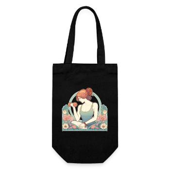 Fitness Femme forte Gym Art Nouveau Cadeau - Sac à bouteille - noir - Devant