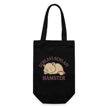 Schlafi-Schlafi Hamster – Schlafendes Hamsterdesig - Sac à bouteille - noir - Devant