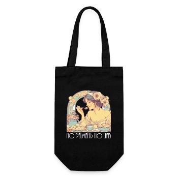 No Pelmeni No Life Woman Art Nouveau Gift - Gift Bag for Bottles - black - Front