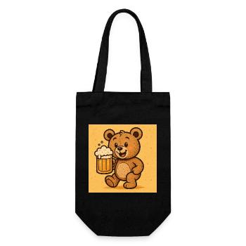 Party sommer design - Geschenkbeutel für Flaschen - Schwarz - Vorne