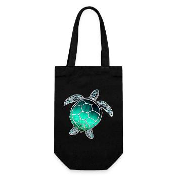 Sea Turtle - Gift Bag for Bottles - black - Front