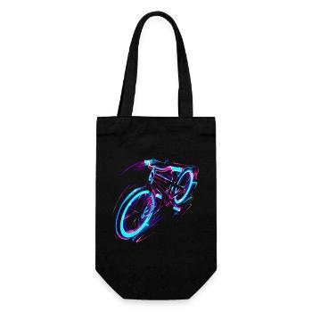 Bicycle Vaporwave - Gift Bag for Bottles - black - Front