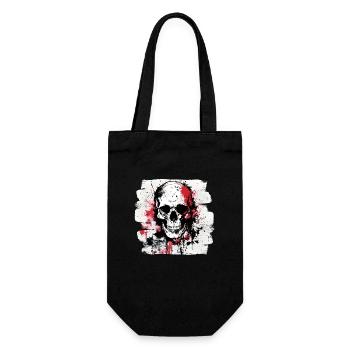 Skull Tattoo Heavy Metal Rocker - Gift Bag for Bottles - black - Front