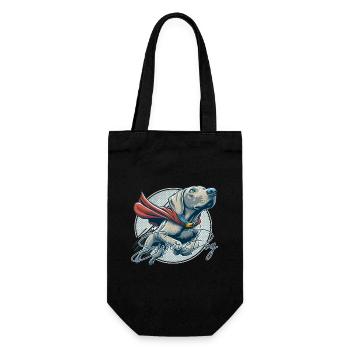 Grand chien braque de Weimar Weimi Cape cadeau - Sac à bouteille - noir - Devant