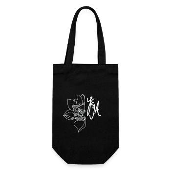 Lotus Yoga - Gift Bag for Bottles - black - Front