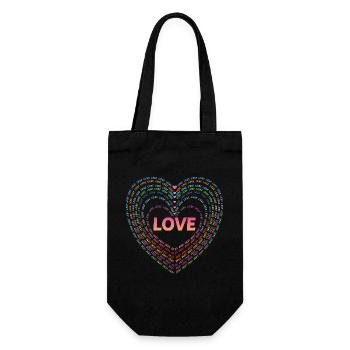 Amour. - Sac à bouteille - noir - Devant