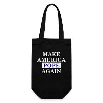 Make America POPE again - white - Geschenkbeutel für Flaschen - Schwarz - Vorne