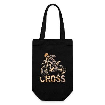 Symbole rétro du motocross - Motards et fans de dirt - Sac à bouteille - noir - Devant