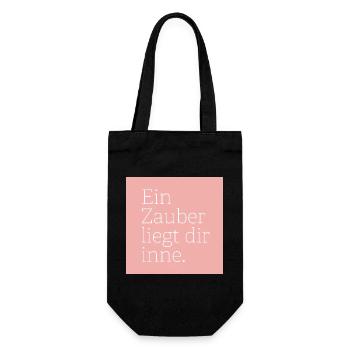 Ein Zauber liegt dir inne. - Geschenkbeutel für Flaschen - Schwarz - Vorne