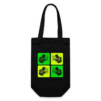Welders in retro style - Gift Bag for Bottles - black - Front