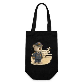 Lord Petzi Pilot - Geschenkbeutel für Flaschen - Schwarz - Vorne