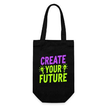 Créez votre future ampoule - Sac à bouteille - noir - Devant