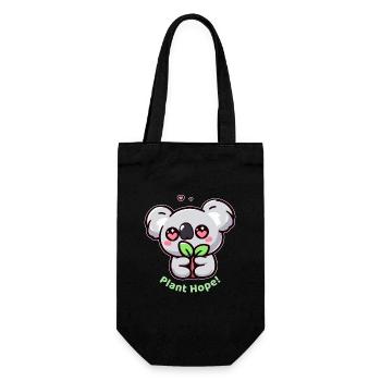 Pflanze Hoffnung! - Geschenkbeutel für Flaschen - Schwarz - Vorne