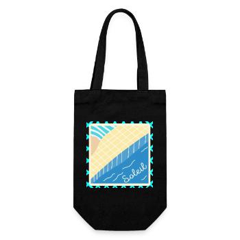SWIMMING POOL SUMMER VACATION SUN - Gift Bag for Bottles - black - Front