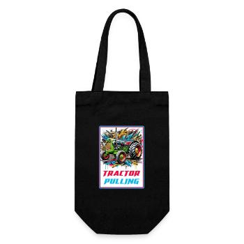 Tractor Pulling Power - Gift Bag for Bottles - black - Front