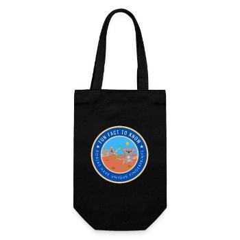 Koalas have unique fingerprints - Gift Bag for Bottles - black - Front