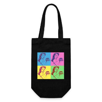 Baking Cake Baking Queen Baking Fairy Baker Pop Art - Gift Bag for Bottles - black - Front