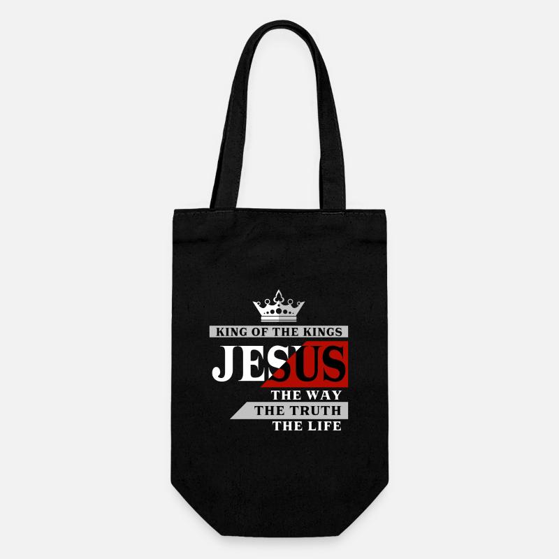 Jésus le roi - Sac à bouteille - noir
