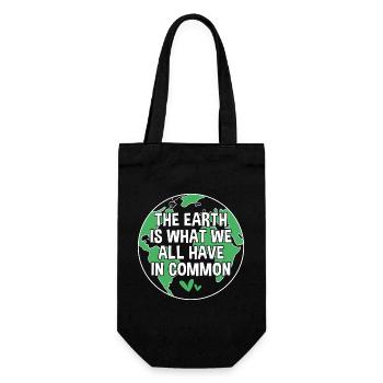 Earth Day - Geschenkbeutel für Flaschen - Schwarz - Vorne