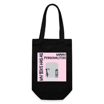 FUNNY BIKE PERSONALITY CYCLING - Gift Bag for Bottles - black - Front