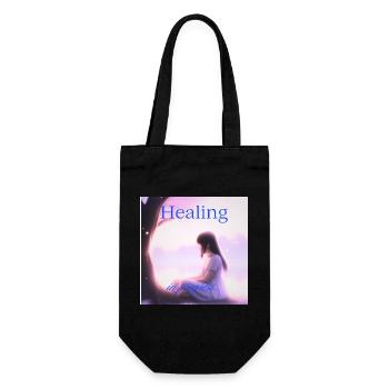 Healing in Progress – Quiet Strength Editi - Gift Bag for Bottles - black - Front