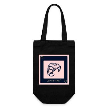 GROWING LOVE FOR YOU - Gift Bag for Bottles - black - Front
