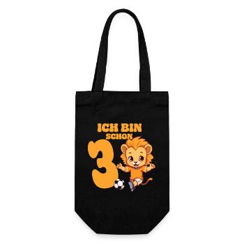 Leo Football 3rd Birthday Boys 3 Years Horoscope - Gift Bag for Bottles - black - Front