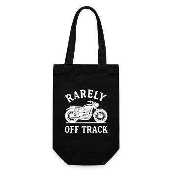 rarement hors piste moto Motard Motorrad Spruch - Sac à bouteille - noir - Devant