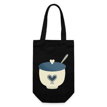 sugar bowl - Gift Bag for Bottles - black - Front