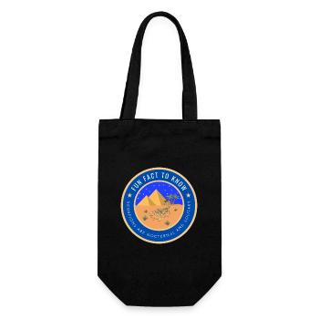 Desert Night Scorpion Fact - Gift Bag for Bottles - black - Front