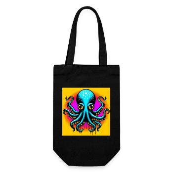 Pieuvre - Sac à bouteille - noir - Devant