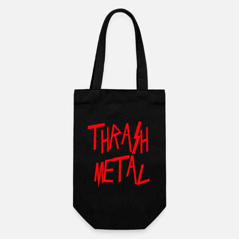 Thrash Metall - Geschenkbeutel für Flaschen - Schwarz