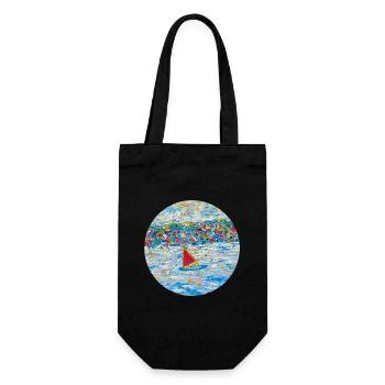 Seascape - Gift Bag for Bottles - black - Front