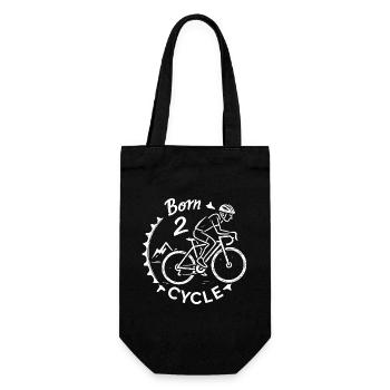 Motif de vélo Born 2 Ride - Sac à bouteille - noir - Devant