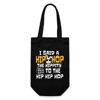Hip Hop The Hippity To The Hip Classic Rap Quote - Gift Bag for Bottles - black - Front