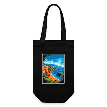 Sorrento, Italie, affiche de voyage vintage Cityscape WPA - Sac à bouteille - noir - Devant