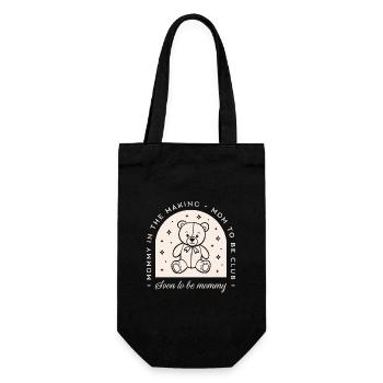 Maman en devenir club bientôt maman grossesse drôle - Sac à bouteille - noir - Devant