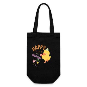 Happy birthday  - Sac à bouteille - noir - Devant