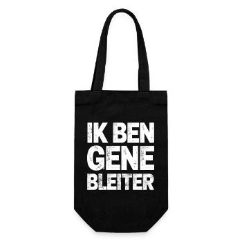 Je ne suis pas un bêleur. Dialecte flamand occidental Chemises - Sac à bouteille - noir - Devant