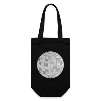 Disco Ball Design - Gift Bag for Bottles - black - Front