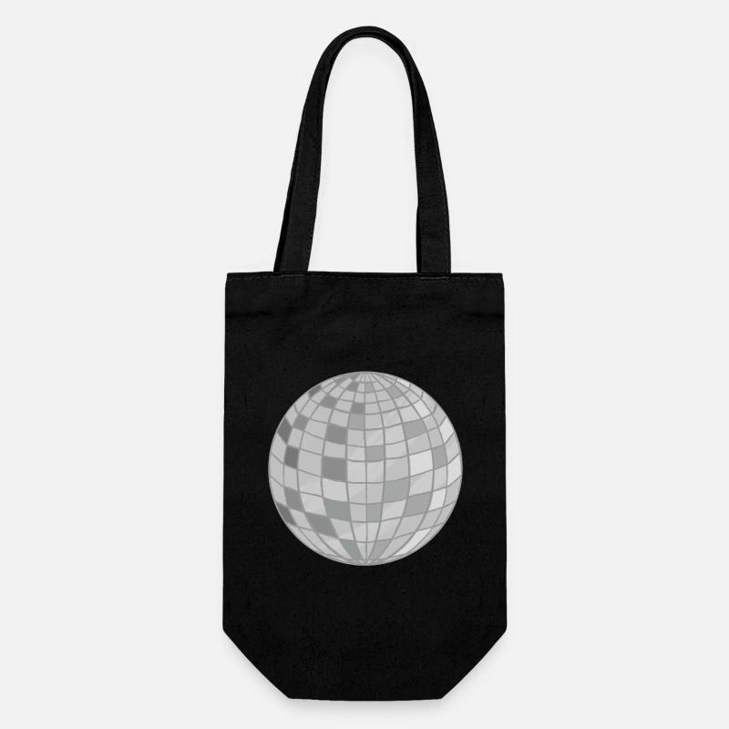 Disco Ball Design - Gift Bag for Bottles - black