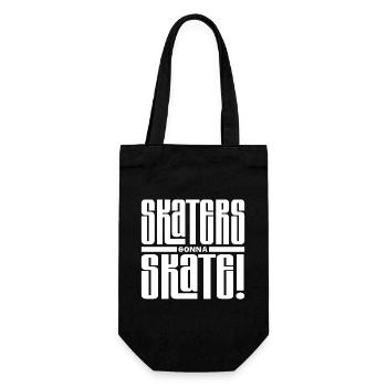 Skaters going to Skate! - Gift Bag for Bottles - black - Front