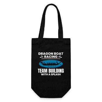 Synchronized Paddling Team Dragon Boat  - Gift Bag for Bottles - black - Front