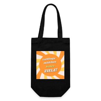 Fille préférée - Cibles dans l’illustration du soleil - Sac à bouteille - noir - Devant