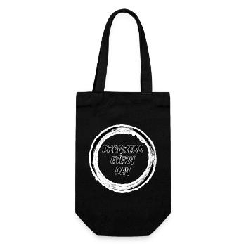Progress Every Day Zen Circle  - Gift Bag for Bottles - black - Front